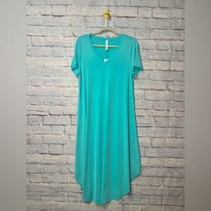 Teal T-Shirt Maxi Dress